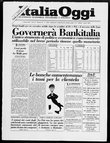 Italia oggi : quotidiano di economia finanza e politica